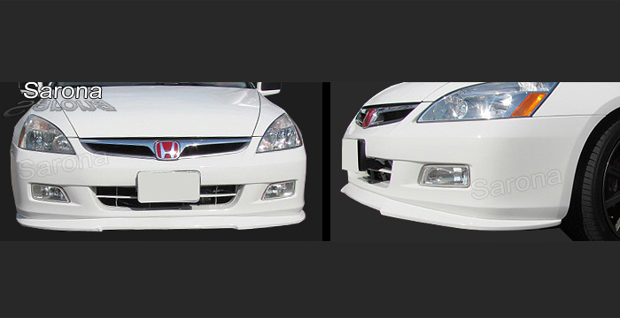 Custom Honda Accord Front Bumper Add-on  Sedan Front Add-on Lip (2003 - 2007) - $299.00 (Manufacturer Sarona, Part #HD-001-FA)